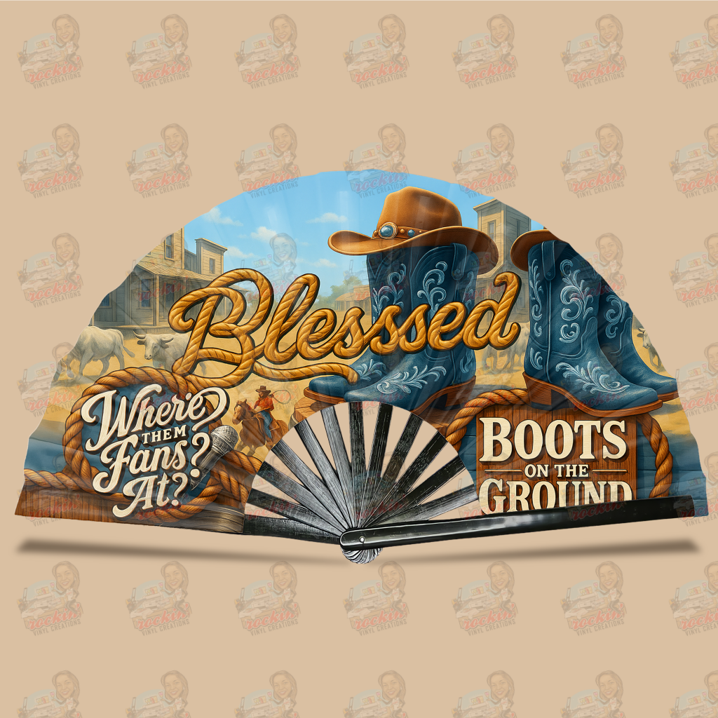 Blessed Clack Fan | Rockin’ Vinyl Creations Black