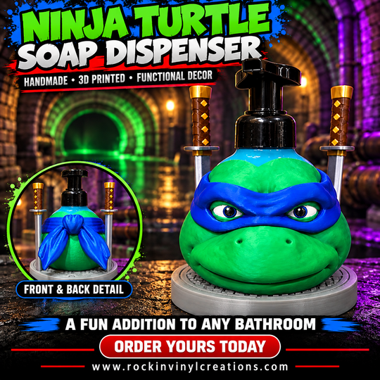 Blue Mask Ninja Turtle Soap Dispenser