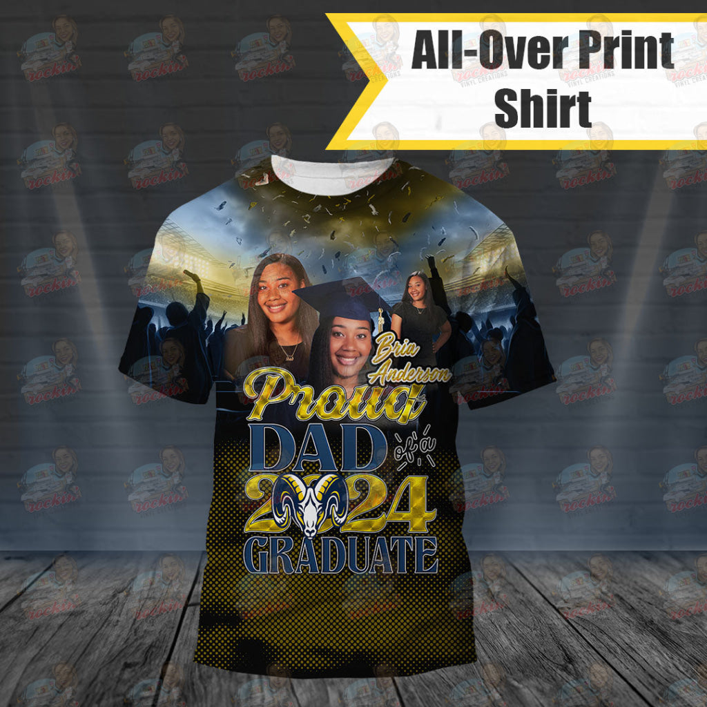 All Over Shirt - Proud Fam | Rockin’ Vinyl Creations Toddler 2T / Single Sided