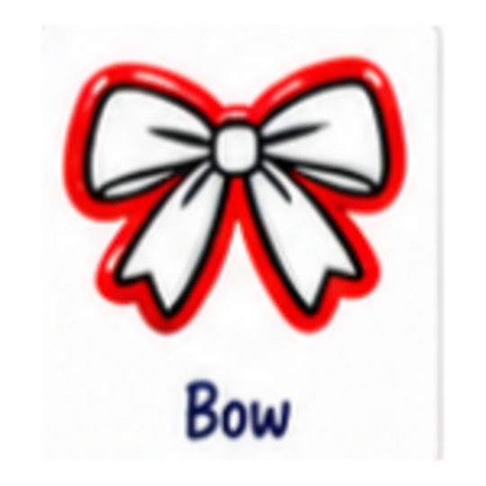 Bow icon for customized sports chair charm