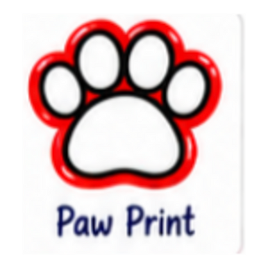Paw Print icon for customized sports chair charm