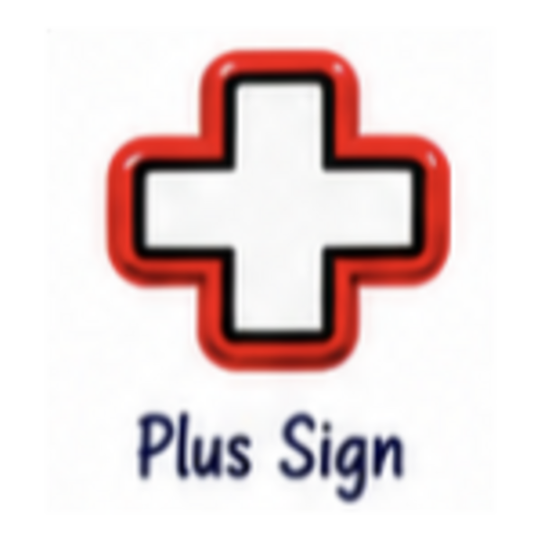 Plus Sign icon for customized sports chair charm