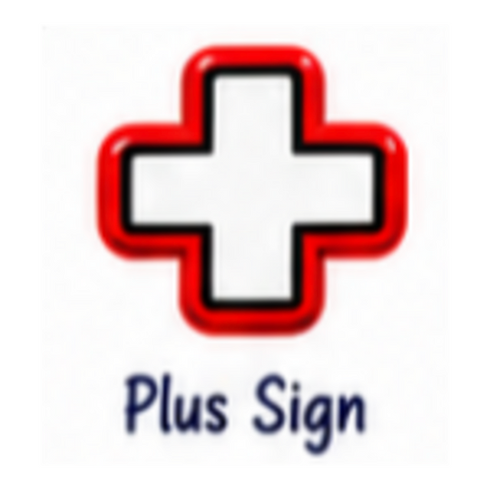 Plus Sign icon for customized sports chair charm