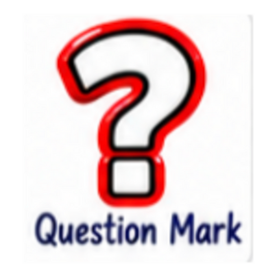 Question Mark icon for customized sports chair charm