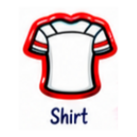 Shirt icon for customized sports chair charm