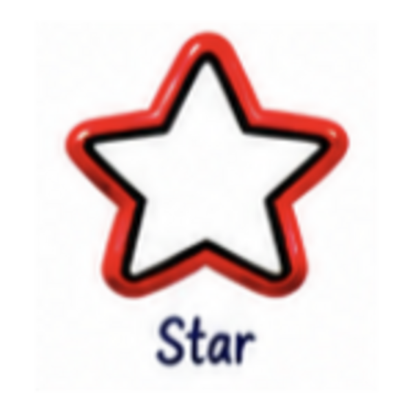 Star icon for customized sports chair charm