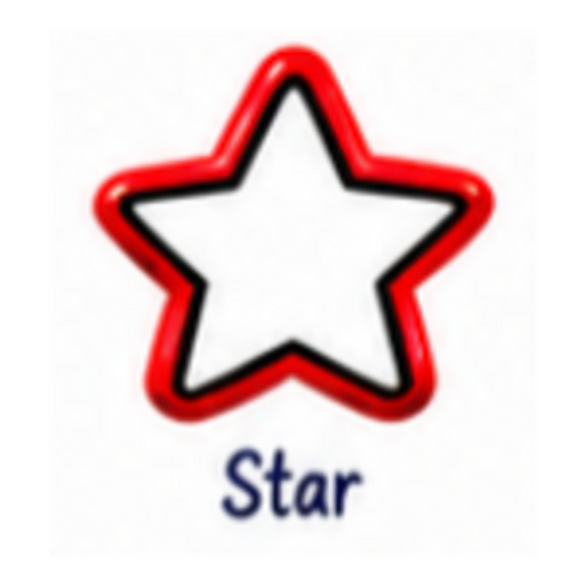 Star icon for customized sports chair charm
