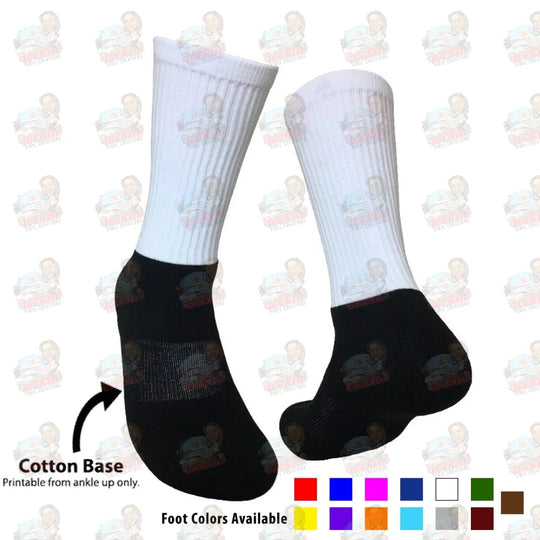 Custom Socks | Rockin Vinyl Creations Black / Small