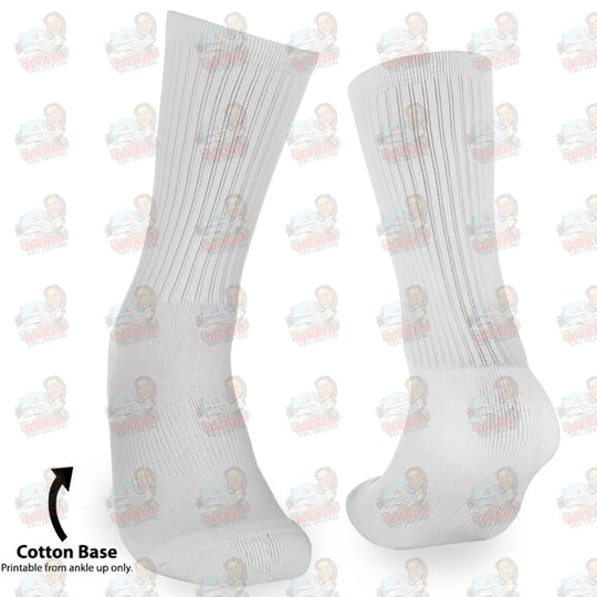 Custom Socks | Rockin Vinyl Creations White / Small