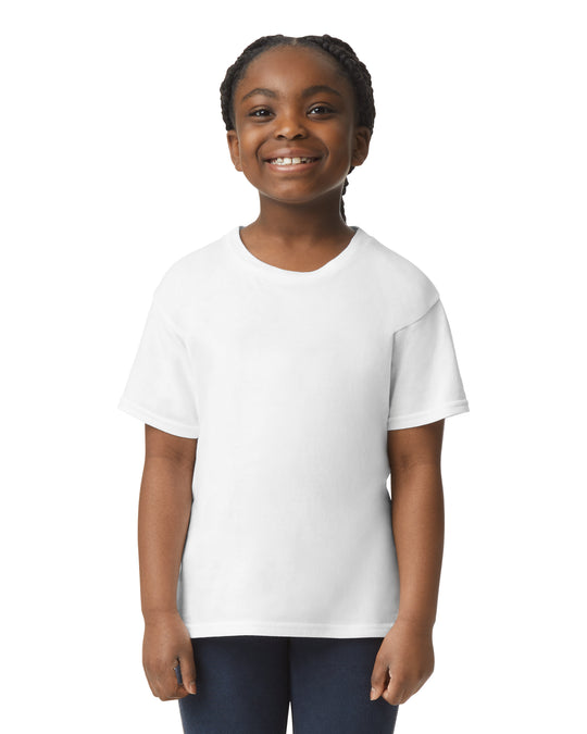 Gildan 64000B youth T-shirt - White