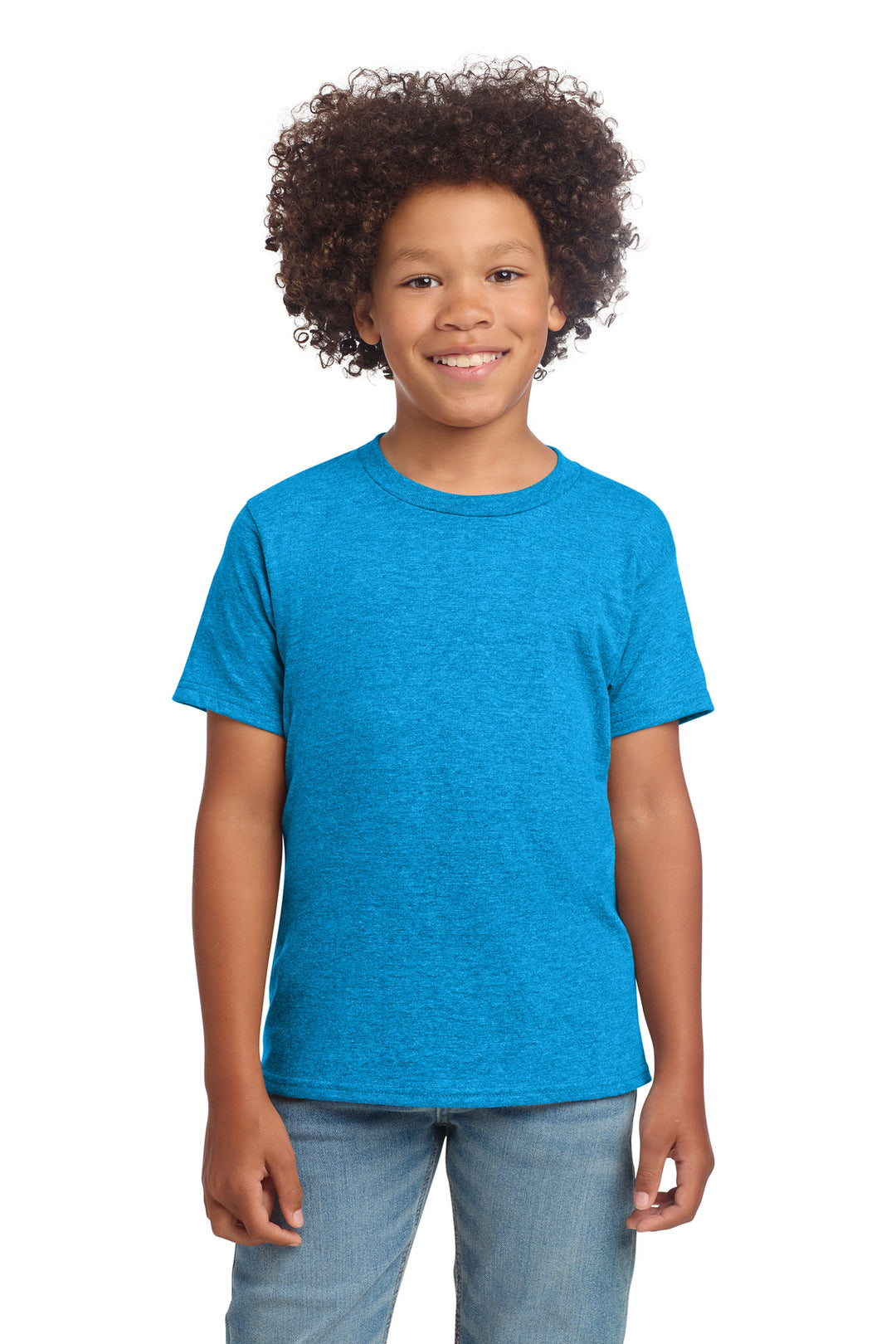 Gildan 64000B youth T-shirt - Heather Sapphire