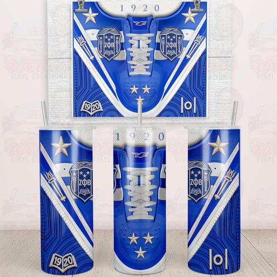 Divine Tumblers | Rockin’ Vinyl Creations Zeta Phi Beta Tumbler