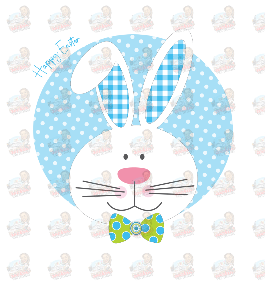 Easter Basket | Rockin Vinyl Creations Blue Dots