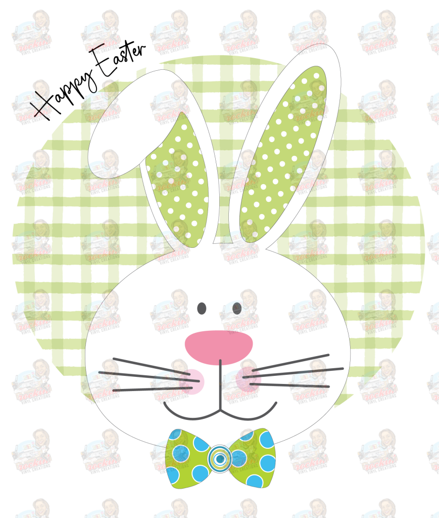 Easter Basket | Rockin Vinyl Creations Green Plaid