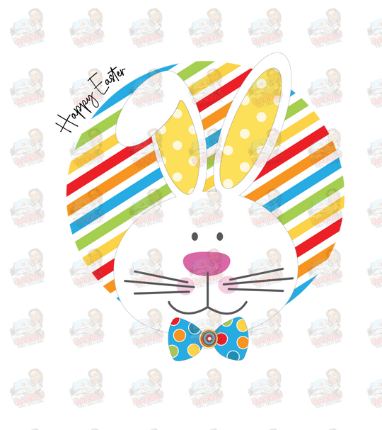 Easter Basket | Rockin Vinyl Creations Rainbow Stripe