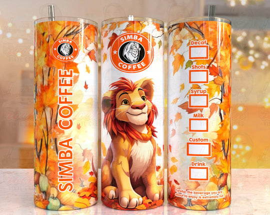 Fall Tumbler | Rockin Vinyl Creations Lion