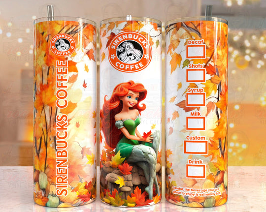 Fall Tumbler | Rockin Vinyl Creations Siren