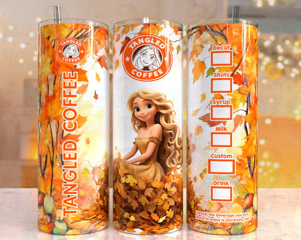 Fall Tumbler | Rockin Vinyl Creations Tangle