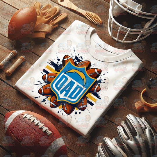Father’s Day Dad Team Shirt | Rockin’ Vinyl Ceations Los Angeles Chargers / XL