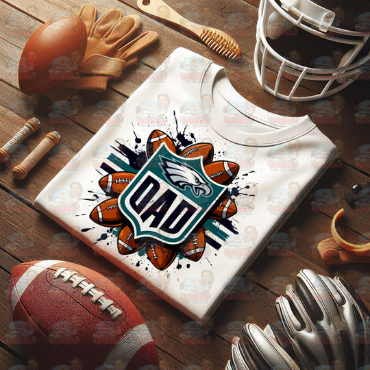 Father’s Day Dad Team Shirt | Rockin’ Vinyl Ceations Philadelphia Eagles / XL