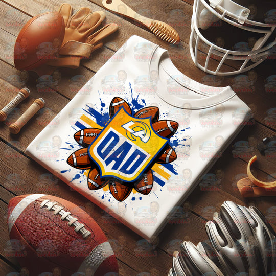 Father’s Day Dad Team Shirt | Rockin’ Vinyl Ceations Los Angeles Rams / XL