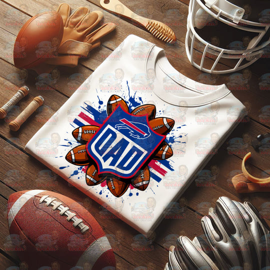 Father’s Day Dad Team Shirt | Rockin’ Vinyl Ceations Buffalo Bills / XL