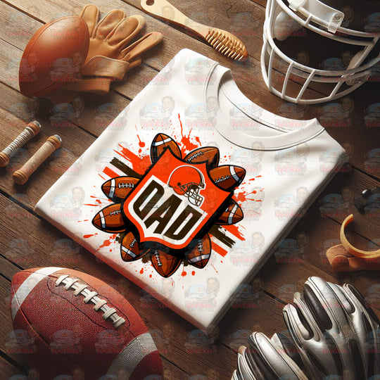 Father’s Day Dad Team Shirt | Rockin’ Vinyl Ceations Cleveland Browns / XL