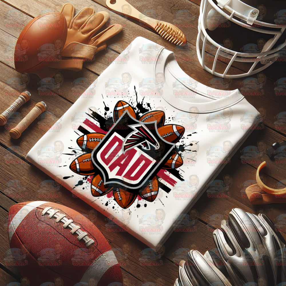 Father’s Day Dad Team Shirt | Rockin’ Vinyl Ceations Atlanta Falcons / XL