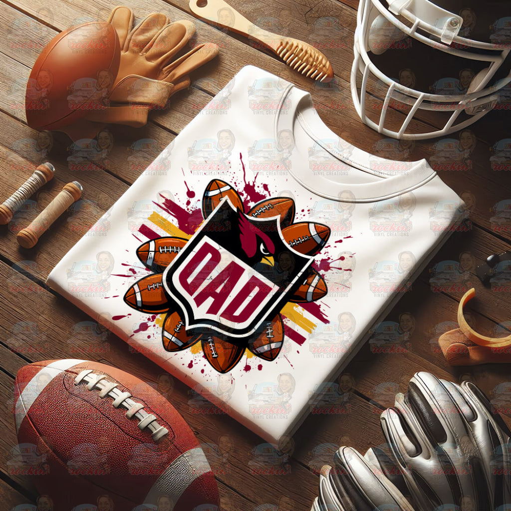 Father’s Day Dad Team Shirt | Rockin’ Vinyl Ceations Arizona Cardinals / XL