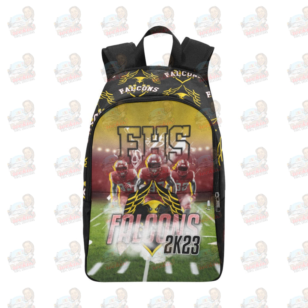 Firebaugh Falcons Backpack | Rockin Vinyl Creations Casual For Adult (1659)