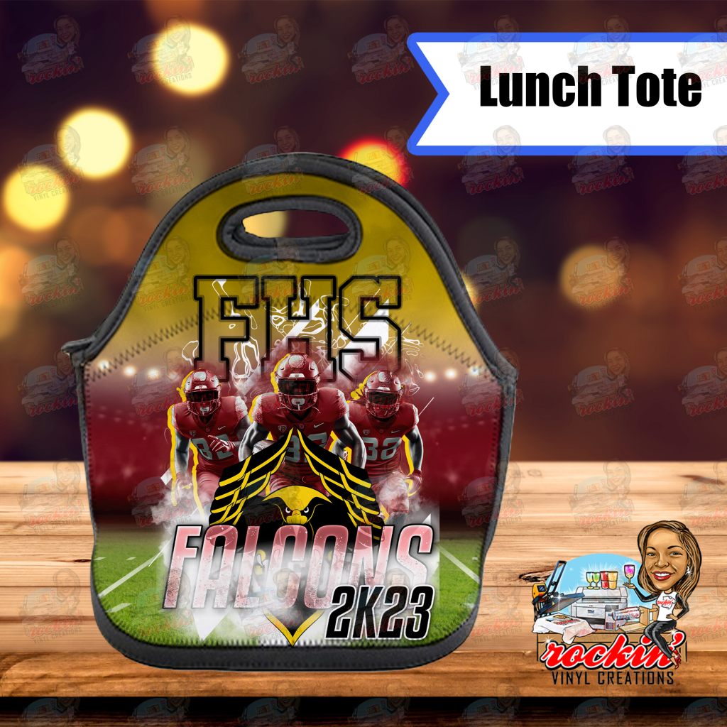 Firebaugh Lunch Tote | Rockin Vinyl Creations