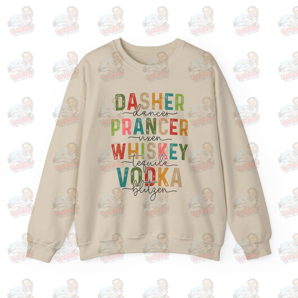 Funny Christmas Sweatshirt Sand / S