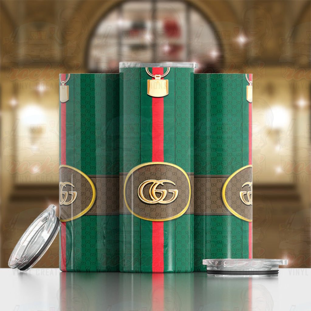 Gg Purse Tumbler Green Main