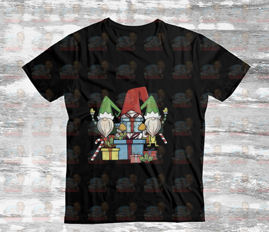 Gnomes Christmas Unisex Shirt Black