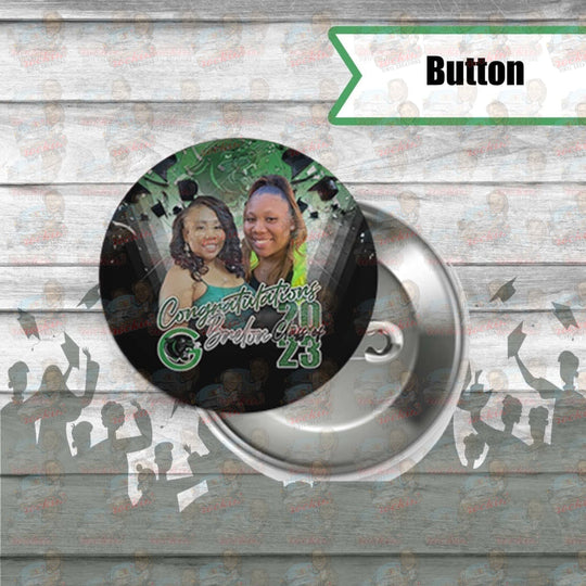 Grad Cap Button | Rockin Vinyl Creations