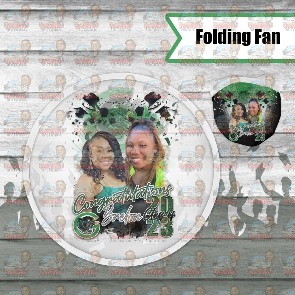 Folding Fan | Rockin Vinyl Creations