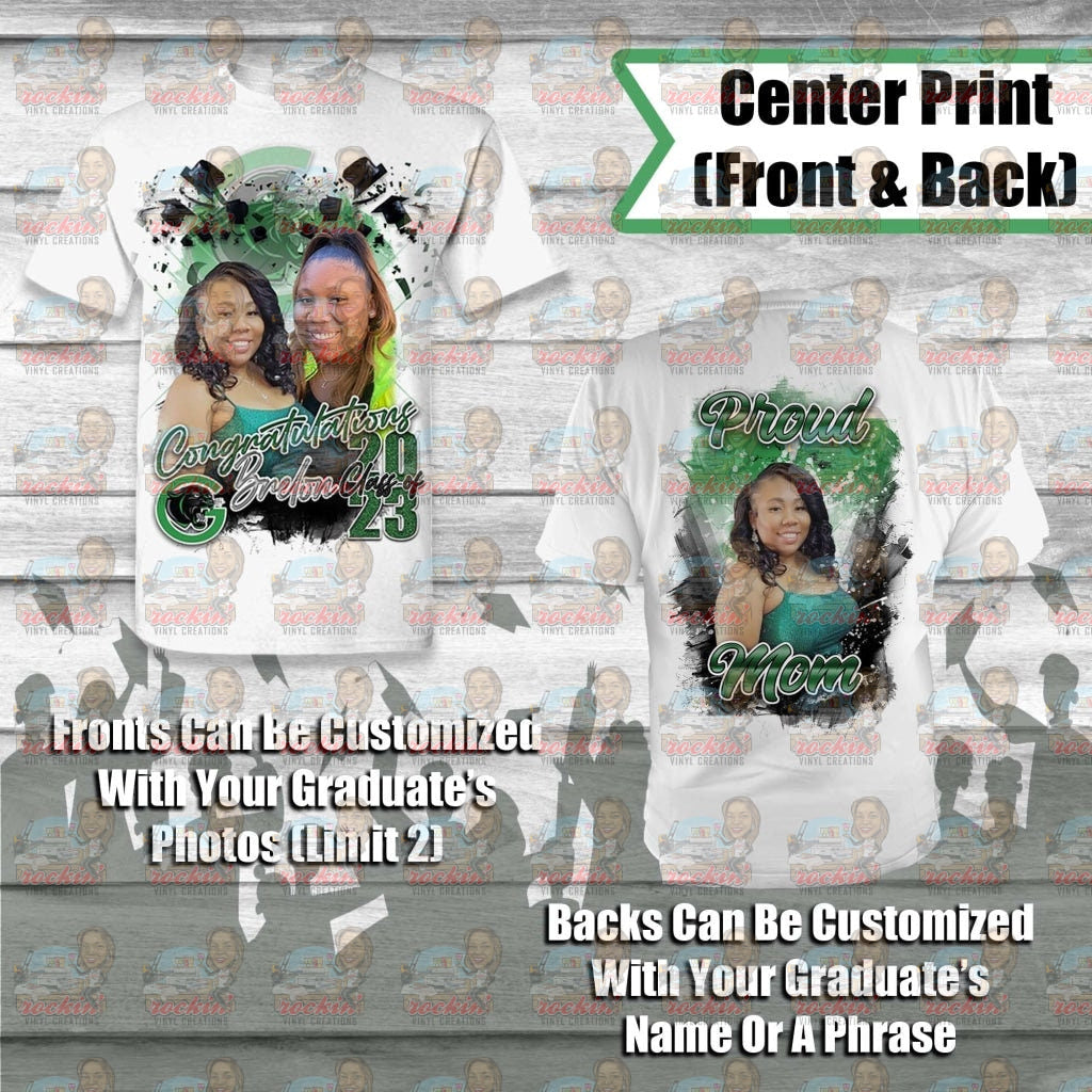 Grad Cap Shirt - 2 Sided | Rockin Vinyl Creations