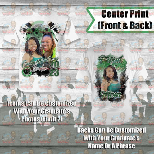 Grad Cap Shirt - 2 Sided | Rockin Vinyl Creations
