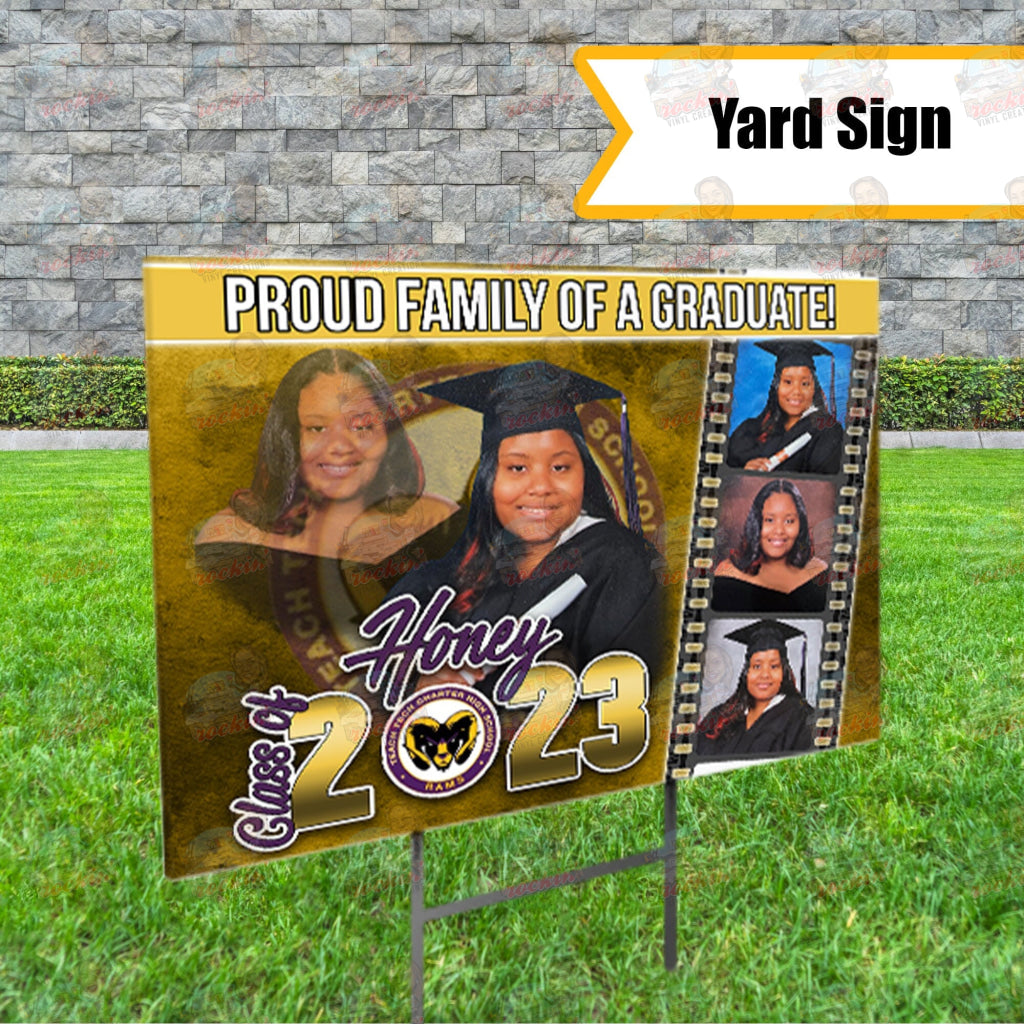 Grad Film Strip Yard Sign | Rockin' Vinyl Creations
