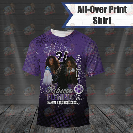 Grad Halftone All Over Shirt | Rockin’ Vinyl Creations