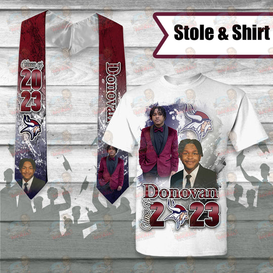 Grad Splash Shirt and Stole Bundle | Rockin&