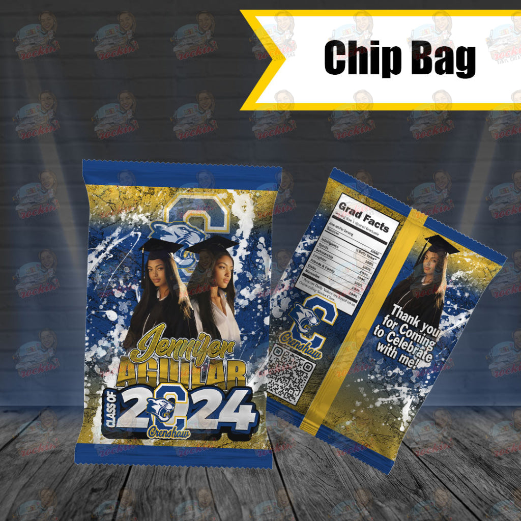 Graduation 2024 Custom Chip Bag | Rockin’ Vinyl Creations