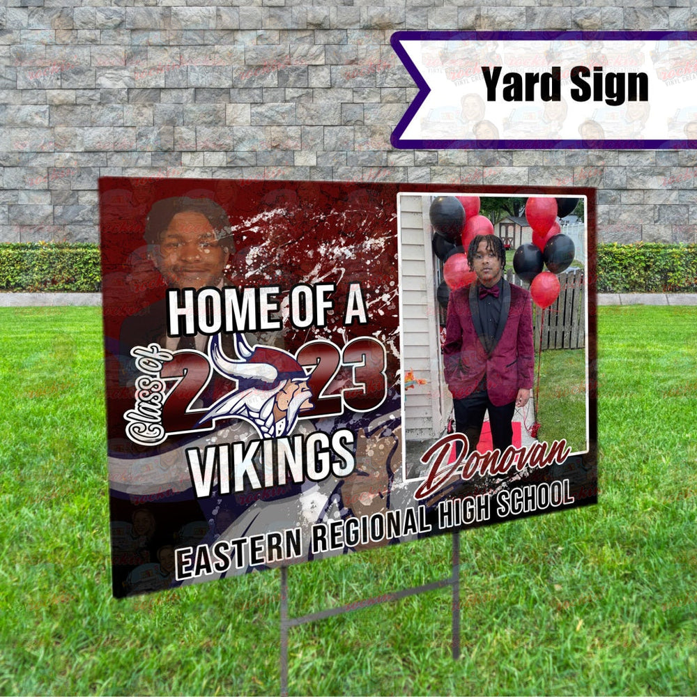 Graduation Yard Sign | Rockin Vinyl Creations Square / Single Sided