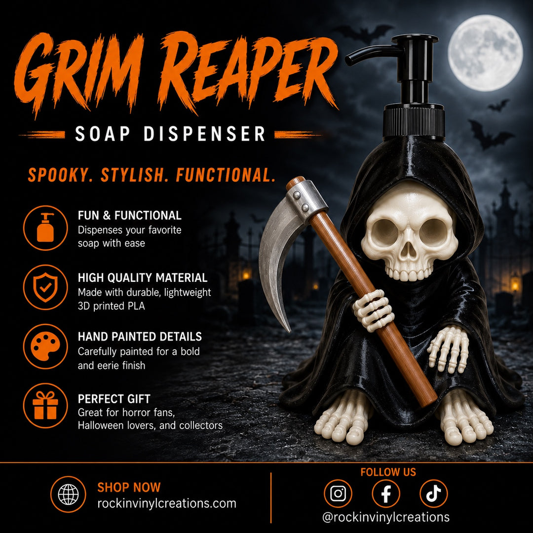 Grim Reaper soap dispenser