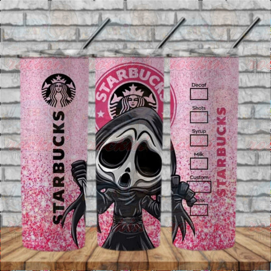 Halloween Tumbler | Rockin Vinyl Creations Pink