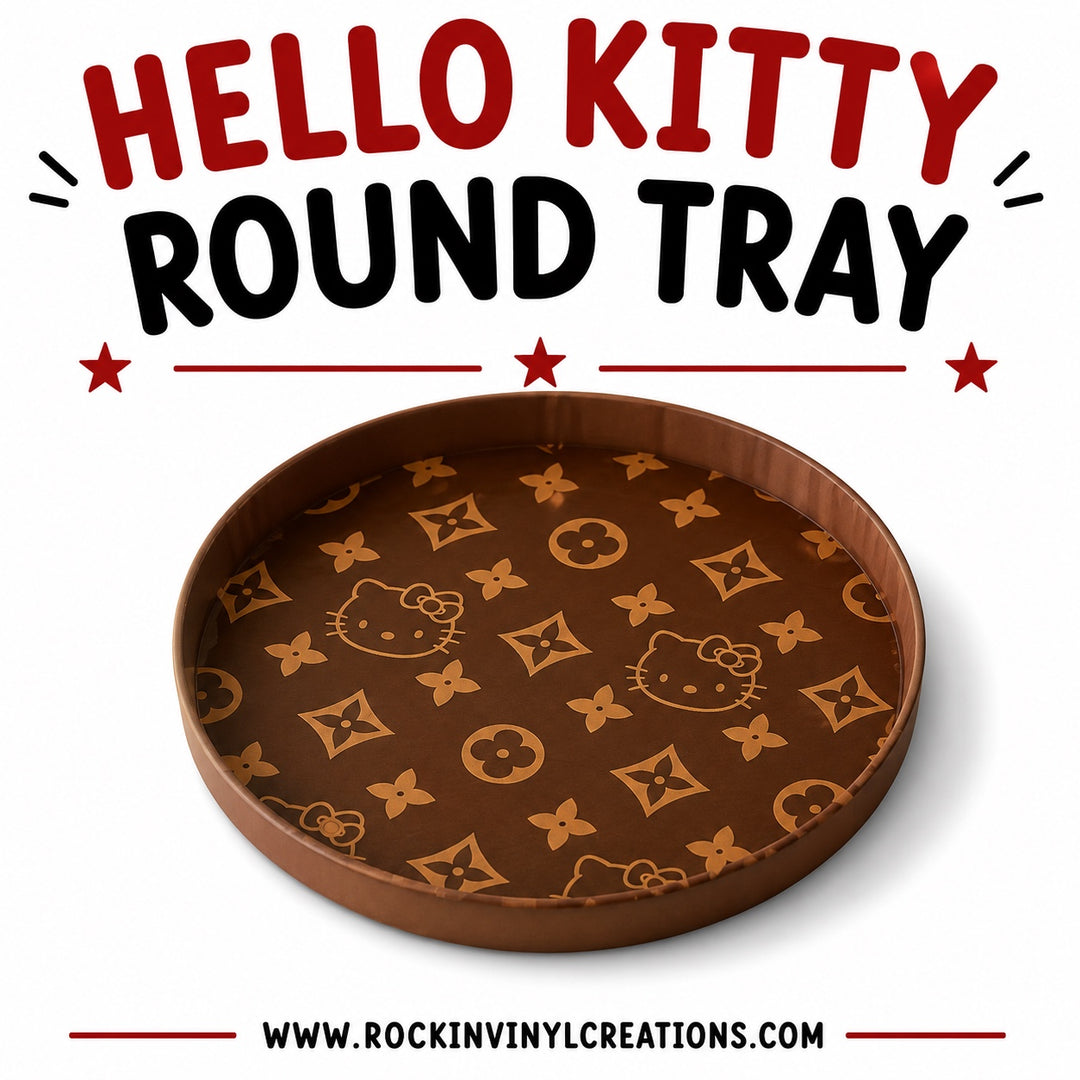 Hello Kitty Brown Round Trinket Tray