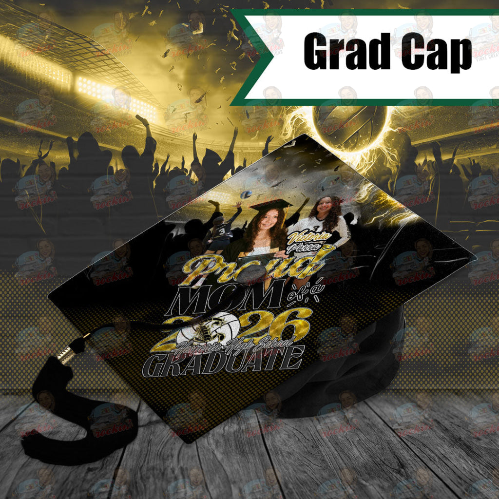 Hesperia 2026 Grad Cap Topper | Rockin’ Vinyl Creations