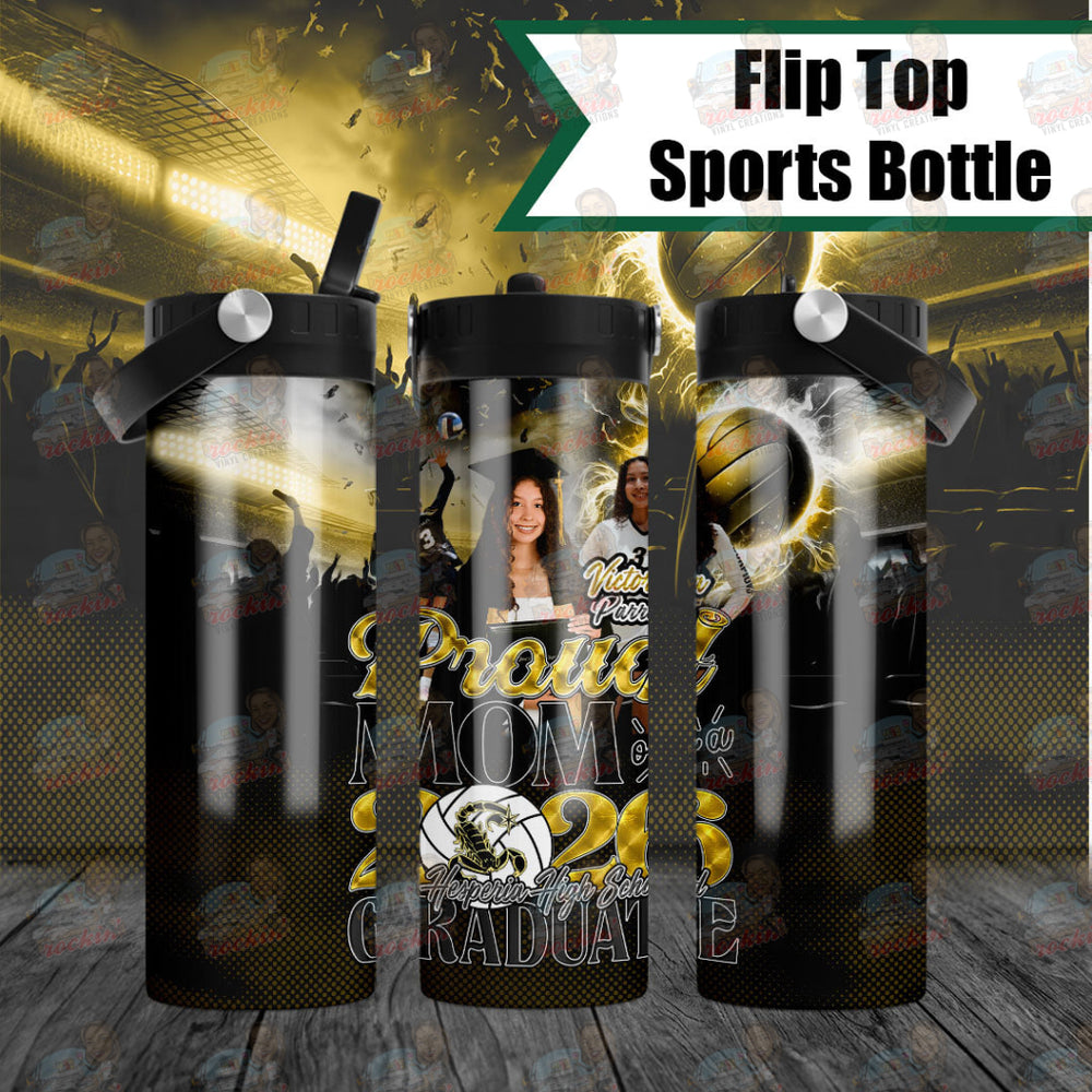 Hesperia 2026 Grad Tumbler | Rockin’ Vinyl Creations Flip Top