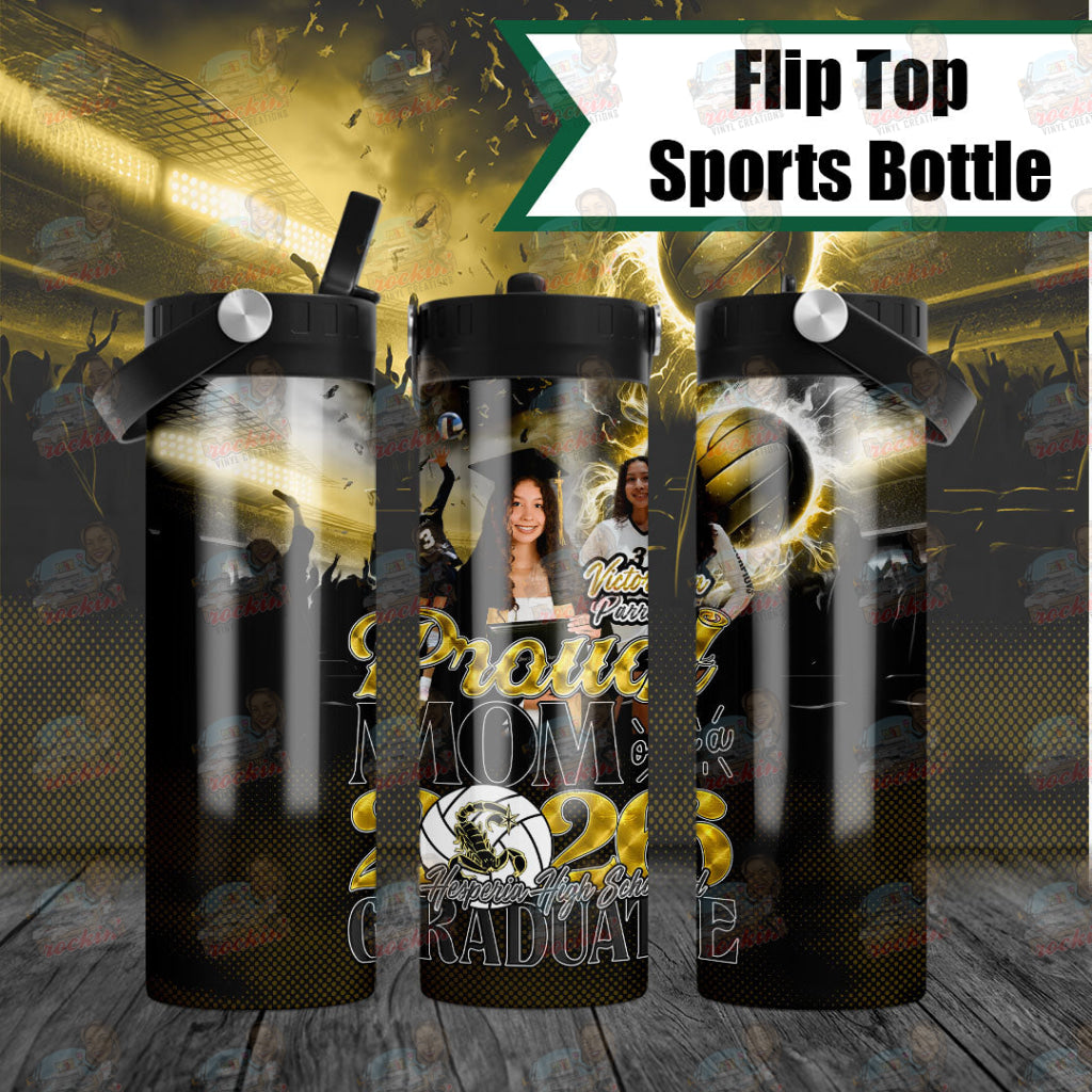 Hesperia 2026 Grad Tumbler | Rockin’ Vinyl Creations Flip Top