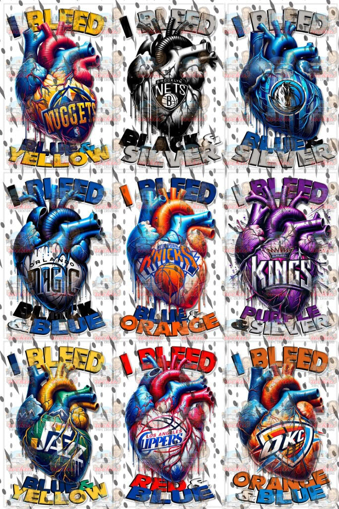 I Bleed Basketball | Rockin’ Vinyl Creations